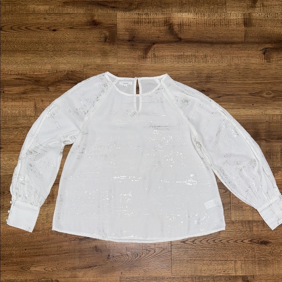 Maurices White Sequin Blouse - Picture 2 of 8